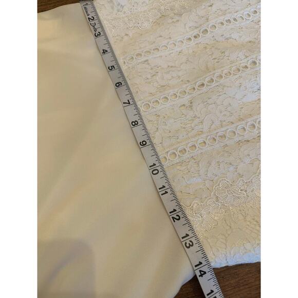 NWT Heartloom REVOLVE Size M Cammie Mini Dress White Lace Bride Minimalist - Picture 9 of 13